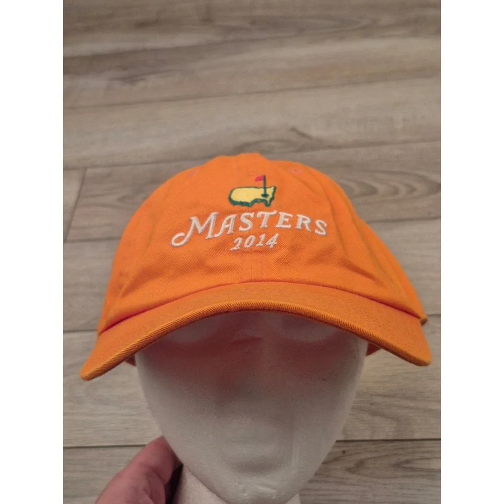 Masters 2014 Golf Hat Orange Adjustable Strapback Tournament Baseball‎ Cap